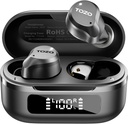 TOZO NC9 Hybridný aktívny hluk Zrušiť bezdrôtové earbuds, 6 Mics ENC Clear Call, IPX8 vodeodolný, v ušiach Bluetooth 5.3 Slúchadlá Stereo Bass slúchadlá 59H Čas hry s LED displejom 32 EQ cez APP