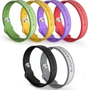 Mosquito Repelent Bracelets, 6 Balenie Silikónové Mosquito Repelentné kapely s DEET zadarmo, Prírodné a vodotesné Bug Wristbans pre deti a dospelých, Outdoor Cestovanie ochrana