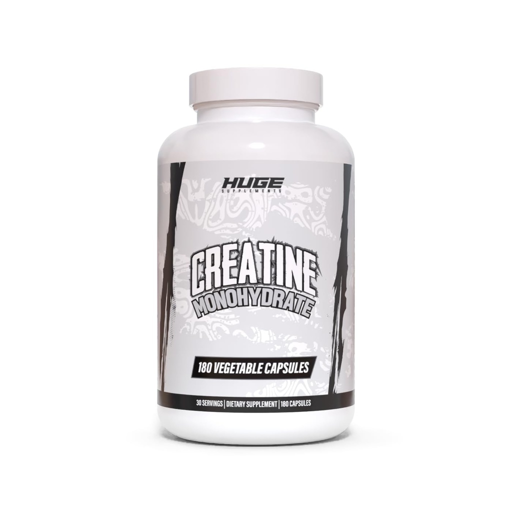 Kreatín Monohydrát Kapsule, 5g na obsluhu, vedecky dávkované na maximalizáciu Lean Muscle Growth, sila, zotavenie a výkon, dôkladne testované na čistotu, pre mužov a ženy, pohodlné kapsule