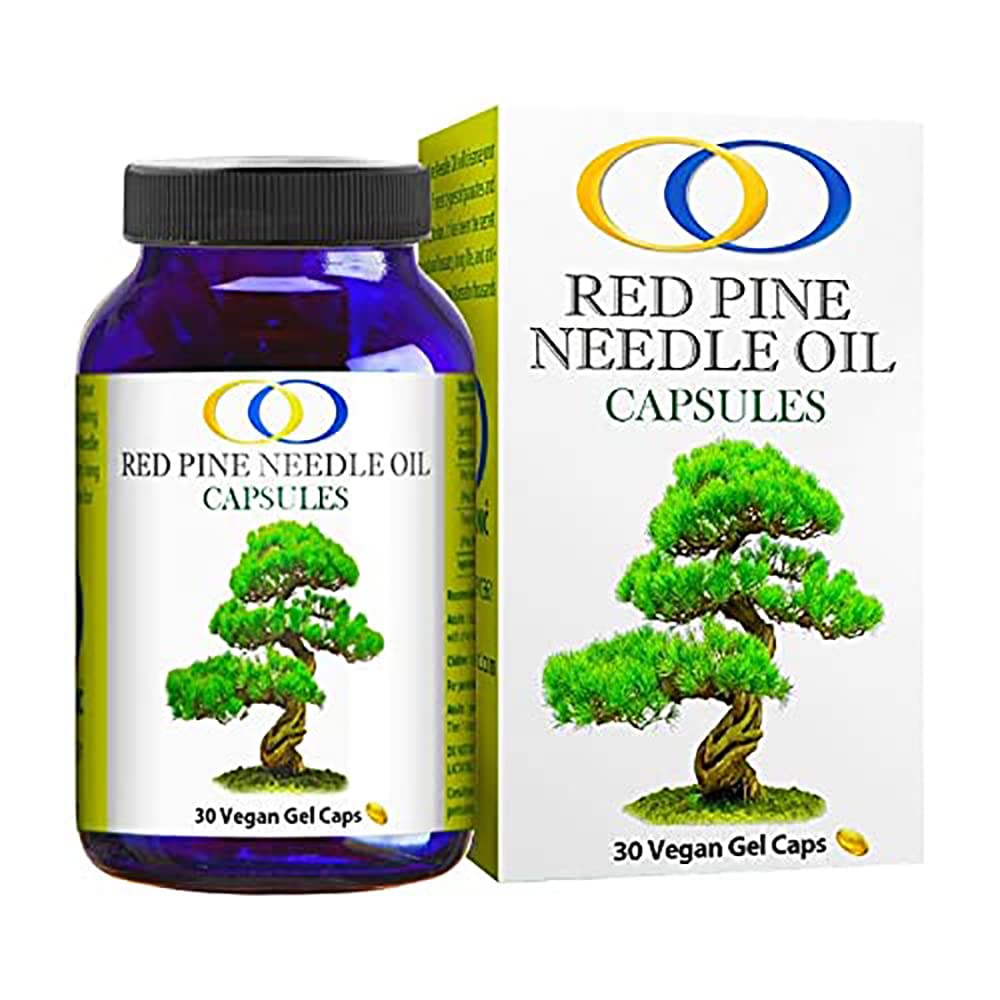 Optimálne organické červené Pine Needle Oil Caps - Zdravie Supplement for Extreme Immune System Support - Vital Cell & DNA Support - #1 Vegan Body Cleanse for Foreign Invadors - Pinus densiflora - BioActive