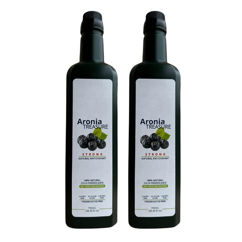 [ x Aronia Treasure] 100% Aronia (Chokeberry) Berry Juice: 1 mesiac dodávky, 1 výstrel za deň