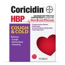 Coricidin HBP Dekongestant-free Kašeľ a studená medicína - Špeciálne navrhnutá úľava pre vysoký krvný tlak, Kašeľ, Runny Nose, Kýchanie a studené príznaky (16 Počet)