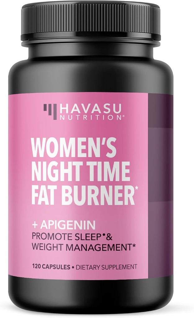 HAVASU NUTRITION Ženský nočný spaľovač tukov + kapsuly apigenínu, 120 ct
