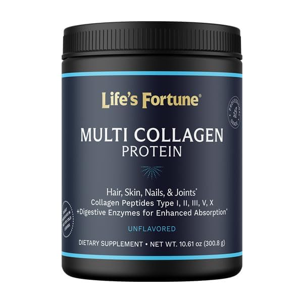 Multicollagen Peptides Type I, II, III, V & X Hydrolyzed Protein Powder