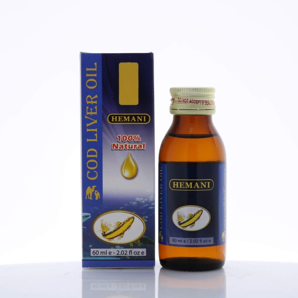 Hemani Cod Liver Oil 60ml (2 FL OZ) - Jedlý olej