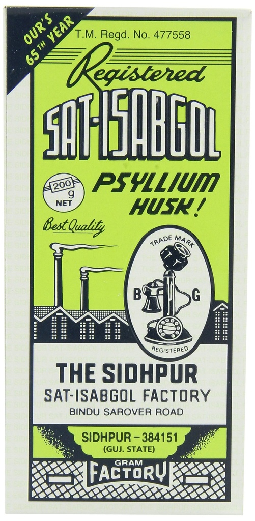 Tel.: sat-isabgol (psyllium Husk), 200-gram boxy (pack of 5)Syrups, 7 oz