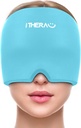 OTHERAU Migréna Relief Cap, upokojujúce bolesti hlavy klobúk, gél Ice Pack Head Wrap s horúcou a studenou terapiou, bolesť hlavy Relief Cap pre Sinus, Puffy Eyes, Napätie a stres Relief Blue