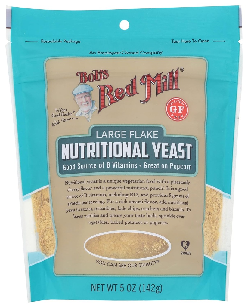 Bob's Red Mill Nutritional Kvasinky, 5oz (Stoj zo 4) - Vegan, Paleo Friendly, Kosher