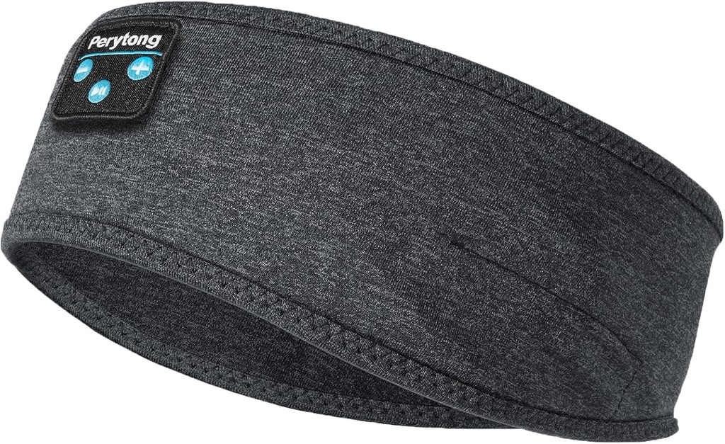 Perytong Nové spánkové slúchadlá Bluetooth čelenka, bezdrôtové mäkké spiace slúchadlá s ultra-Thin reproduktory ideálne pre bočné spanie, beh, cvičenie, jogging, joga, cestovanie