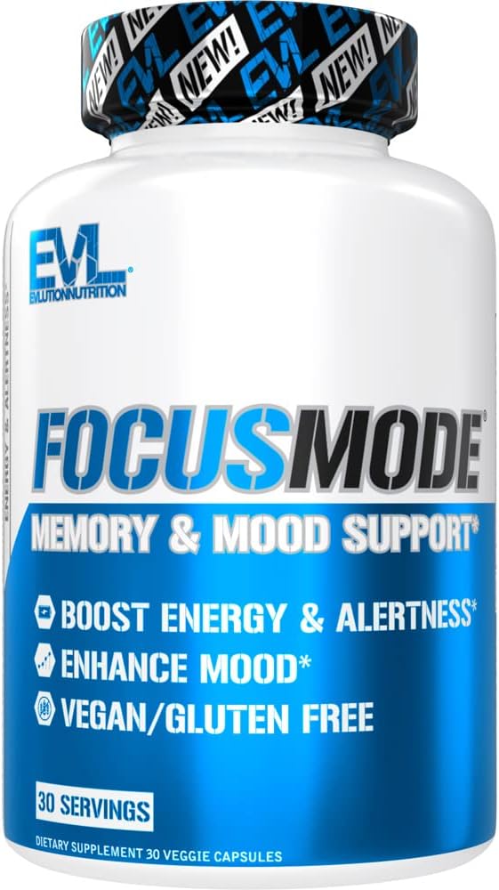 Elution Mental Energy and Focus Supplement for Adults - Nootropics Brain Support Supplement with Caffeine L Theanine Alpha GPC and Huperzine A Nutrition Focus Pills for Trvalý výkon vrcholu