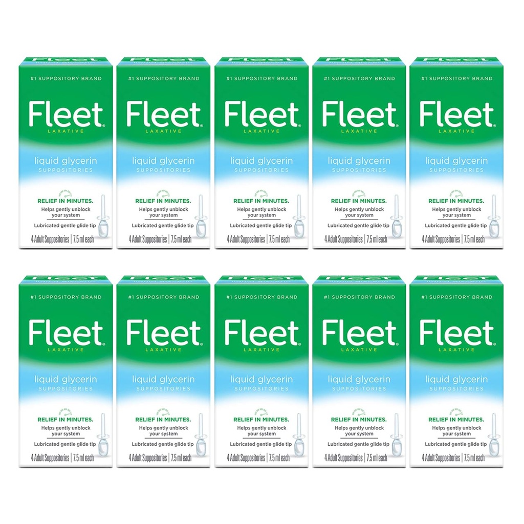 Suppoitory flotily Liquid Glycerin, 4 grófky (pack of 10)