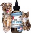 PetSilver očné kvapky pre psy a mačky - Prírodné psie očné umývanie - úľava pre zápal a podráždenie - Pet Eye Cleaner a tear Stain Remover - Patented Silver Formula - Vyrobené v USA - 4 fl oz