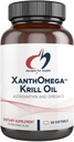 Designs for Health XanthOmega - Krill Oil with 12mg Astaxantin - Antioxidant, Fosfolipidy + EPA/DHA Omega 3 - Kardiovaskulárne, koža + Očné zdravotné doplnky (120 Softgels)