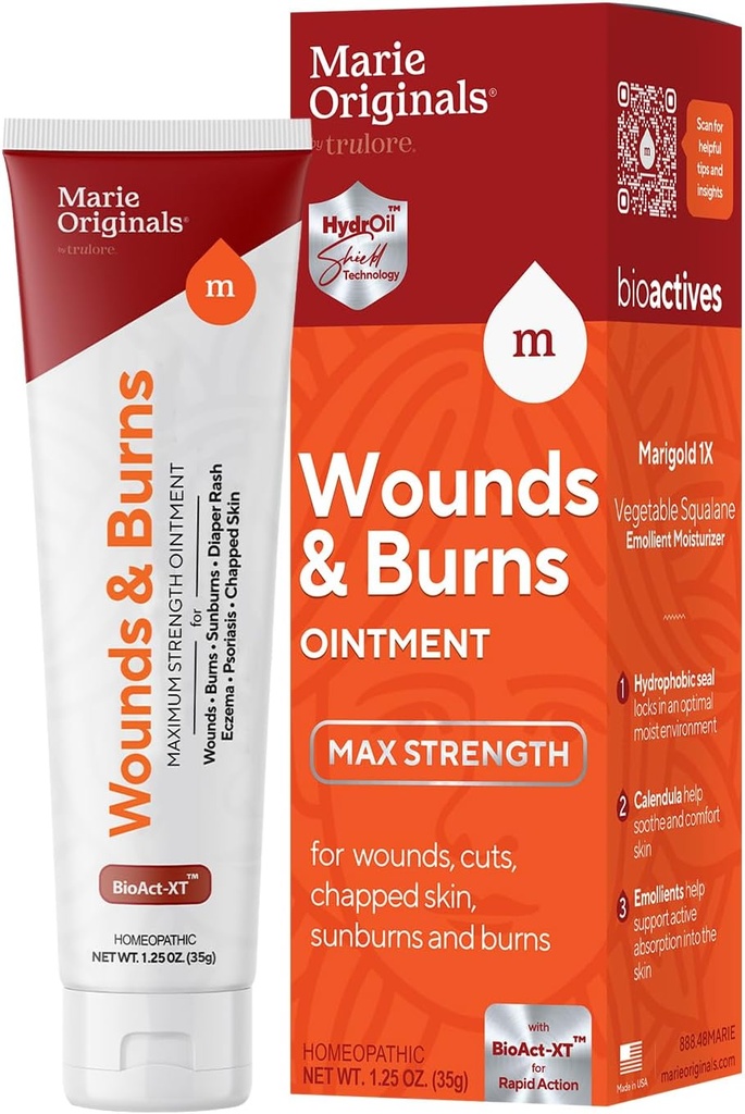 Marie Originals All-Natural Skin Repair and Burn Cream Pomazanie 