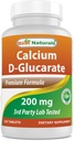 Najlepšie prírodné kalcium D-Glukarát 200 mg 120 tabliet