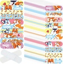 Patela 300 Pieces Kids Bandáže hromadne 10 štýly Detské adhezíva Flexibilné farebné roztomilé Cartoon Bandáže vodeodolné priedušné lepidlá chrániče starostlivosti rezy pre dievčatá chlapci [Dog]