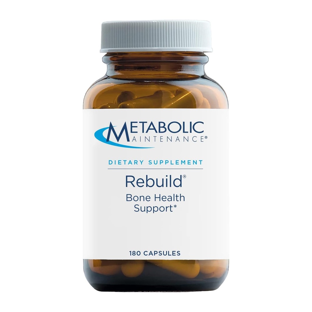 Metabolická údržba Obnovenie - Bone Health Suplement with Vápnik, Vitamíny D + K2, Zinok, Citrát horečnatý + Stopové minerály, Žiadne náplne (180 Kapsule)