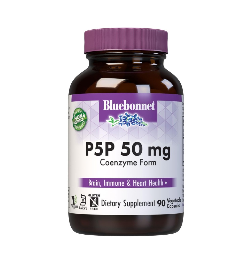 Bluebonnet Nutrition - CellularActive P-5-P 50mg - 90 Vegetariánske kapsuly