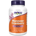 TERAZ Foods Doplnky, Mannose Cranberry, Dual Action Formula*, klinicky vyhodnotené, močové Tract Health*, 90 Veg Kapsule