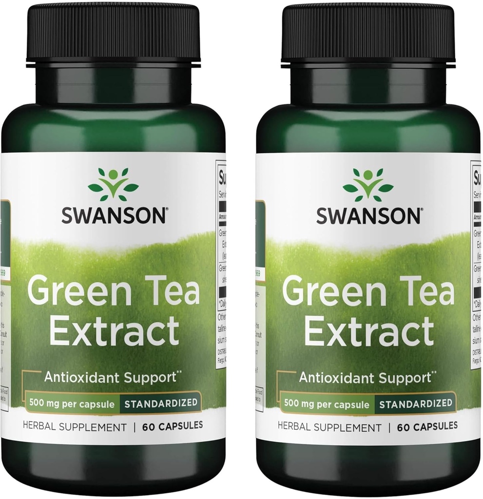 Swanson Green Tea Extract 500 Milligrams 60 Kapsule (2 balenia)