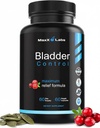 Bladder Control Supplement - Overactive Bladder Control Pills - Silný zmes tekvicového oleja, brusnicového extraktu a vitamínu D3 - infekcia močových ciest liečba pre ženy a mužov - 60Ct