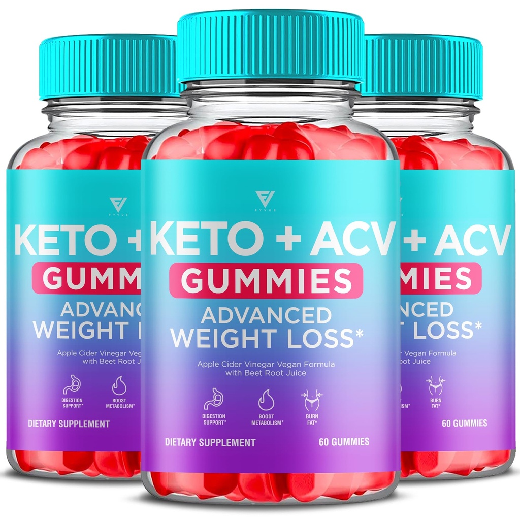 (3 balenia) Keto ACV Gumies Advanced Weight Loss, ACV Keto Gummies for Weight Loss Ženy Muži Keto + 1000MG Apple Cider Ocogar Advanced Fat Burn Dietary Support Gummy Supplement Formula (180 Gummies)
