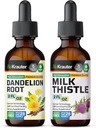 BIO KRAUTER Dandelion Tincture 2 Fl. Oz. & Milk Thitle Tincture 2 Fl. Oz.