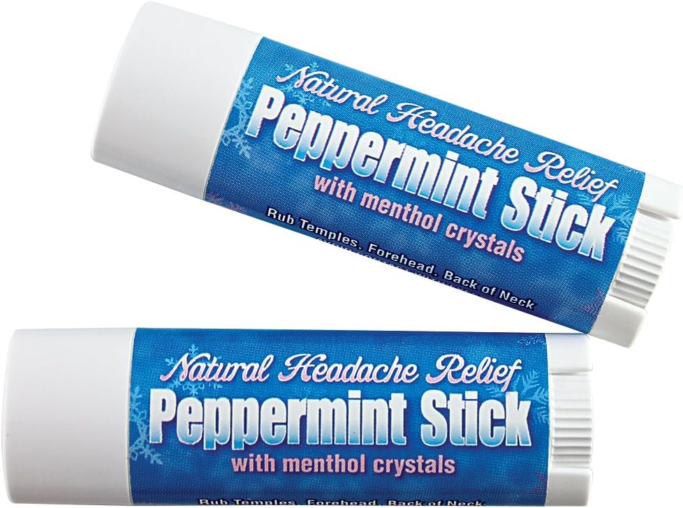 Peppermint Sticks Mentol Crystals Rosemary Bolesť hlavy Relief (Set of 2)