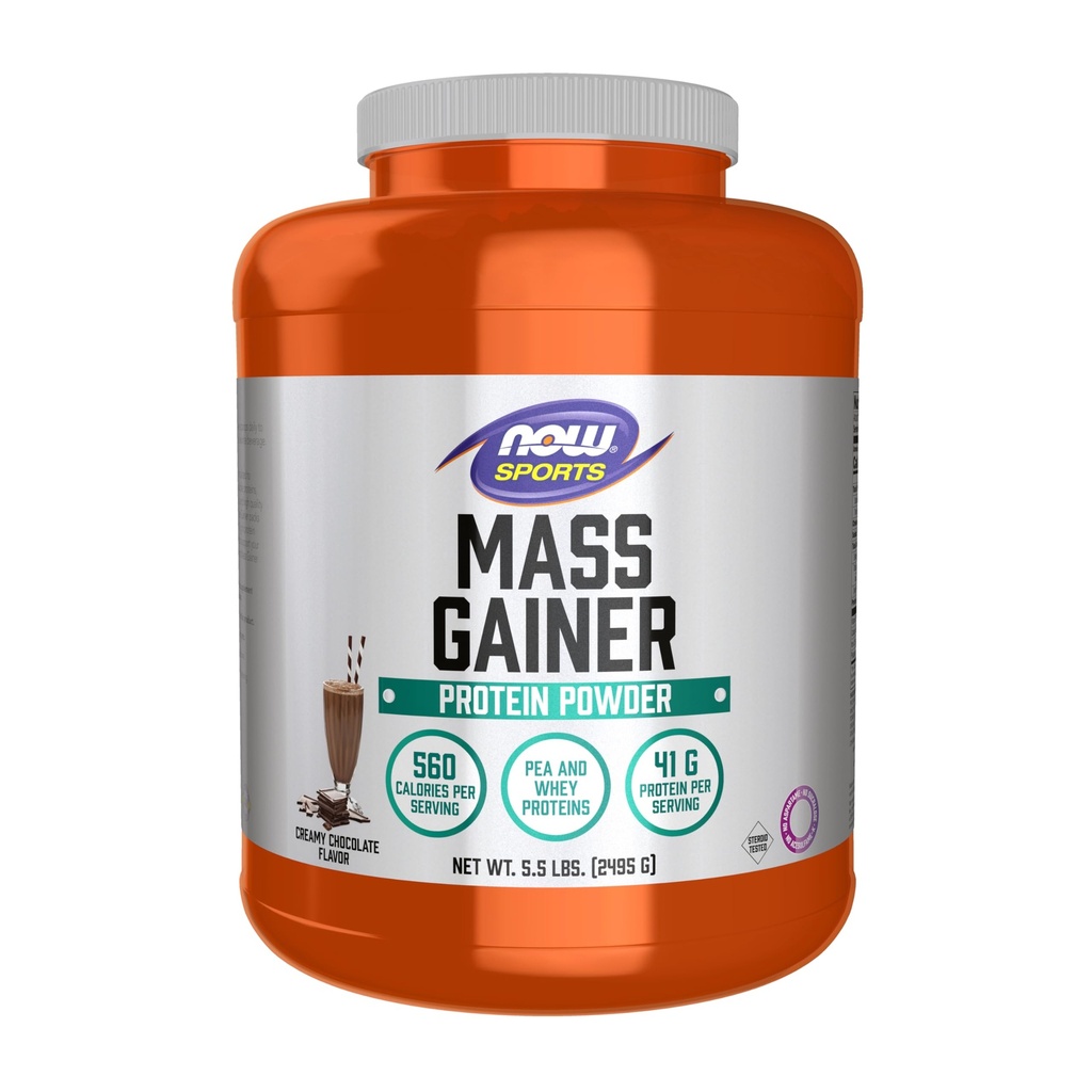 Teraz Foods Športové Mass Gainer Protein Powder, Krémová čokoládová chuť, Pea a Srvátkový proteín Blend, 5,5 libier.