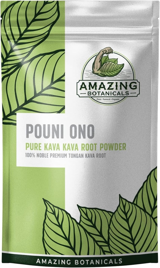 Tongan Kava Root - Pouni ONO - 100% Noble Pure Tonga Natural Kava Drink Powder, 16oz, 1 libra taška Pure Finest Tongan Kava Pouni ONO