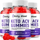(3 balenie) Belly Blast Keto ACV Gummies - Advanced Formula Belly Blast Keto Plus ACV Gummies Apple Cider Ocogar, Manažment hmotnosti, BellyBlast ACV Dietary Supplement Reviews Muži Ženy (180 Gummies)
