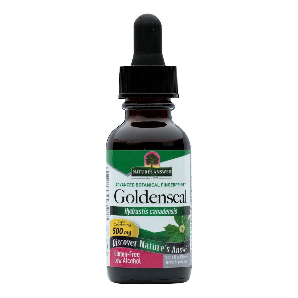Nature's Answer Goldenseal Root with Organic Alkohol 1 Fluid Ounce 