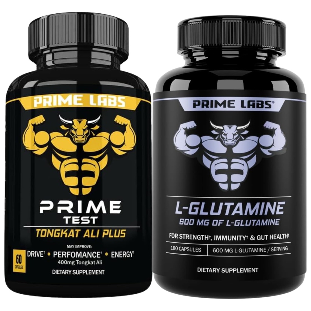 Prime Labs Tongkat Ali Plus (60 ct) + L glutamín (180 ct)