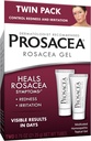 Prosacea - Medikovaná liečba ružovky na tvár - Liečenie ružovky Príznaky začervenanosti, pupienkov a podráždenia - Free Fragrance - Dvojbalenie - Dve rúry 0,75oz (1,5oz celkom)