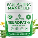 Neuropatia krém na úľavu od bolesti - maximálna sila Nervová bolesť Reliyver pre nohy, prsty, ruky, nohy s Aloe Vera, Arnica, MSM vitamín B6 a Menthol pre rýchlu úľavu 3oz