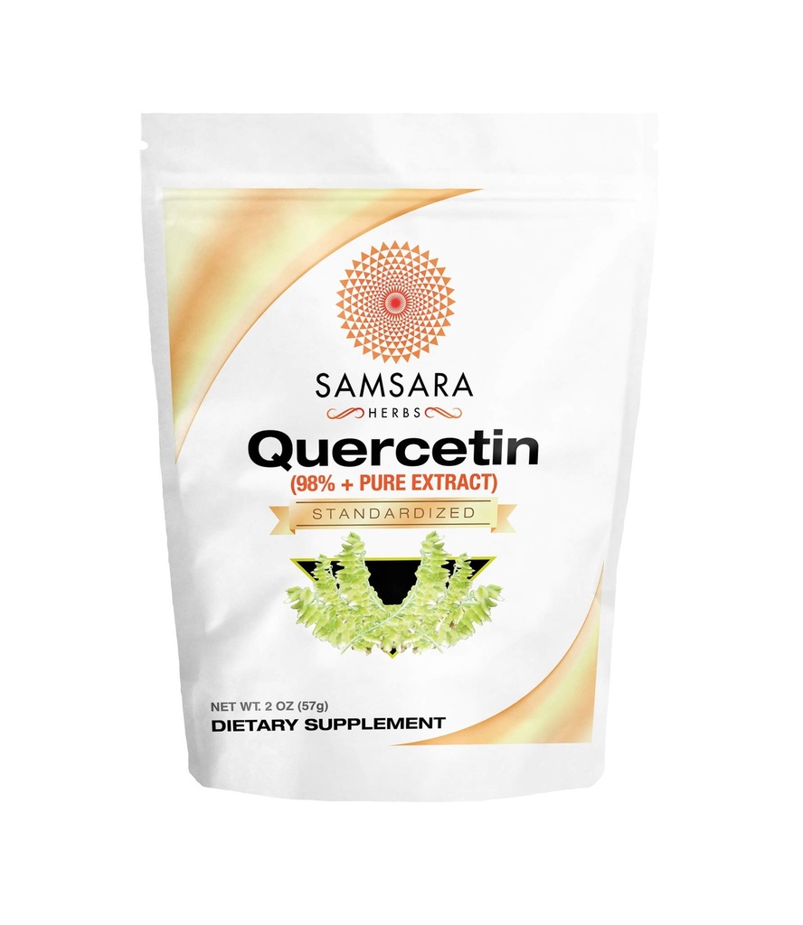 Samsara byliny Quercetin 98%+ Pure Extract Powder (2oz/57g) - rovnaké ako 114 x 500 mg kapsuly