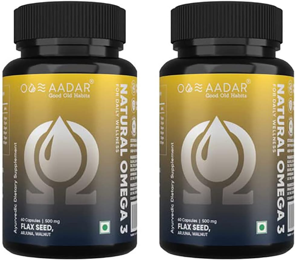 AADAR Natural Omega 3 Vegánska mastná kyselina & Imunity Supplement for Men and Women