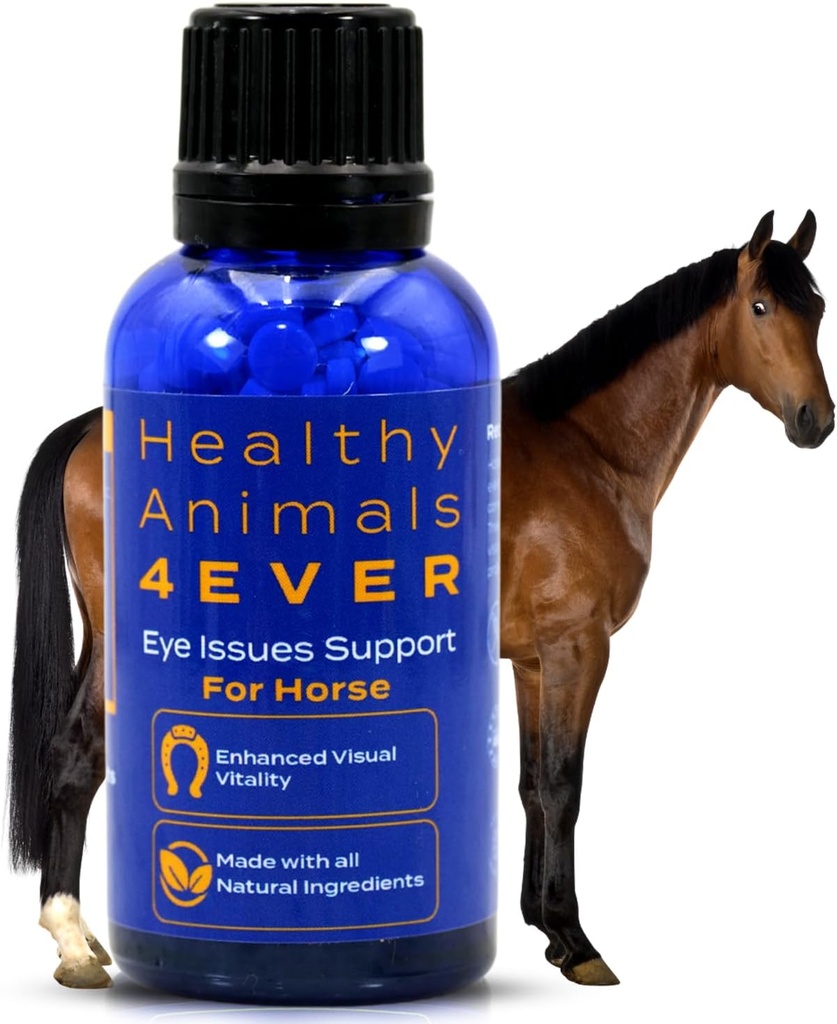HA4E - Horse Eye Health Support - Udržuje normálne hladiny minerálov pre zdravé oči - Vysoko účinné, prírodné Homeopatické doplnok - 300 Tablety
