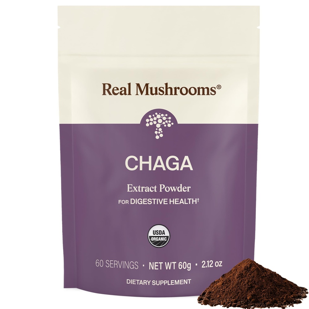 Skutočné Huby Chaga Mushroom Powder 