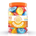 Squish Pre Cvičenie Energy Shots, Beta-Alanine, Citrulín, kofeín, L-Theanine, Alpha-GPC, Rastlinné zložky na podporu a zlepšenie tréningov, Blue Repsberry, Ananás Press, PR Punch, 24 ct. Jar