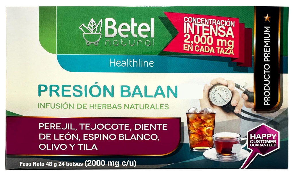 PresionBalan čaj od Betel Natural - zdravá podpora tlaku - 24 čajových vreciek