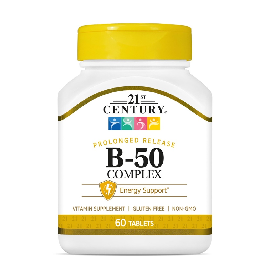 21st Century B 50 Complex Tablety s predĺženým uvoľňovaním, 60 grófov (Pack of 1)