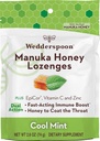 Svadobná lyžička Manuka Honey Imunity Lozenges, Cool Mint, 2.6 Oz (Pack of 1), Pravý Nový Zéland Med, Boost Imunity Within two hours