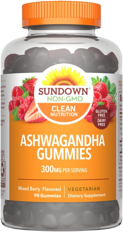 Sundown Ashwagandha Gummies, 90 grófov