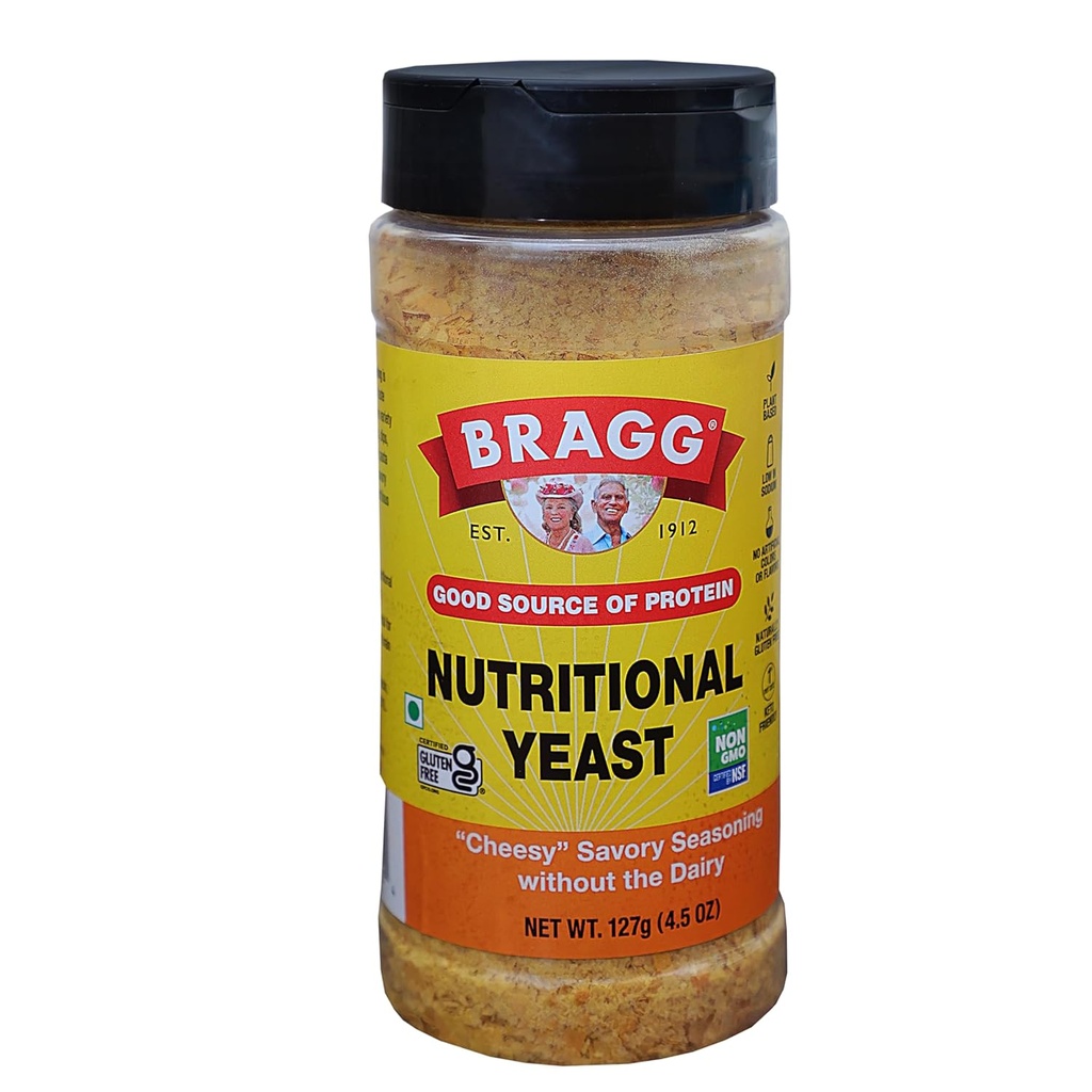 Bragg Premium Nutritional Yeast Seasoning 4.5 Ounce (Backaging May Vary)