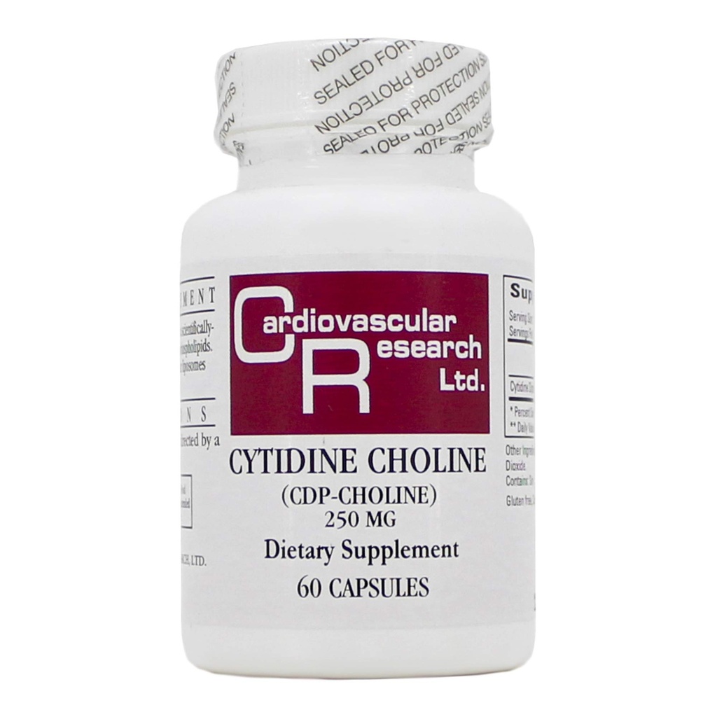 Cytidín Cholín/CDP 250mg 60 Caps - Ekologické Formuly/Kardiovaskulárny výskum