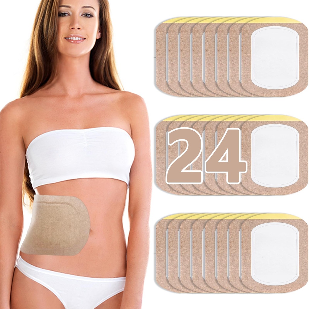 Castor Oil Pack, Castor Oil Patches Jednorazové, Organická bavlna Self-Adhesive Pads, Prenosné proti úniku bez prania