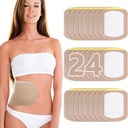Castor Oil Pack, Castor Oil Patches Jednorazové, Organická bavlna Self-Adhesive Pads, Prenosné proti úniku bez prania