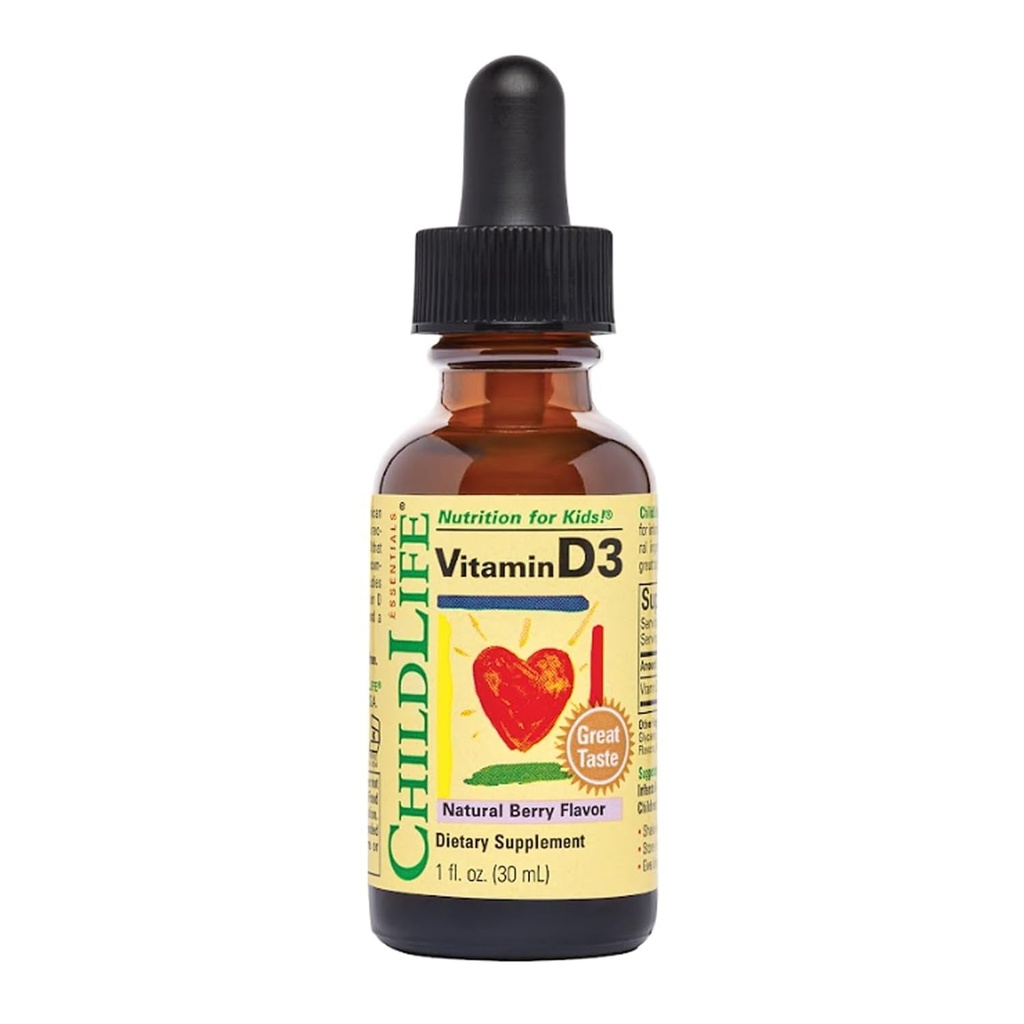 ChildLife Essentials - Vitamín D3 zmiešané Berry 1 oz [zdravie a krása]