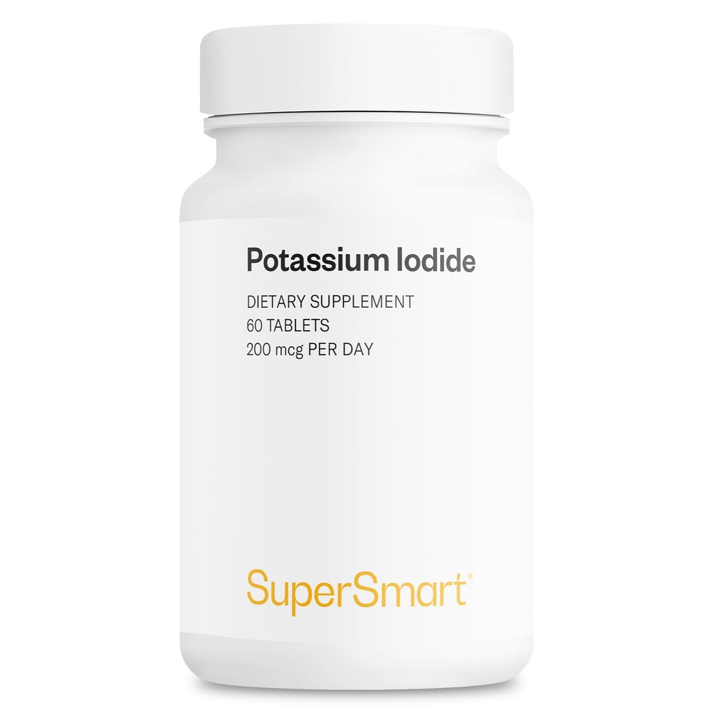 SuperSmart - Iodid draselný KI 200mcg za deň (Stable Iodine) - High Potency Shield 